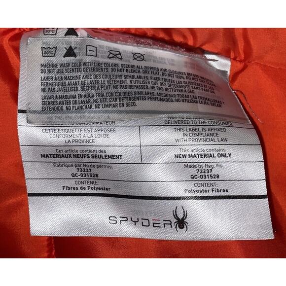 Spyder Expedition Mountain Summit Mens Gray Jacket Coat Parka Small - Picture 16 of 16